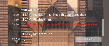 SirNinja_'s tweet photo. @k3nHD So... "good" is banned in Siege https://t.co/3VqhQn8eT8