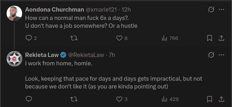 TheScarebro's tweet photo. Nick @RekietaLaw claims to be in such good physical condition that he can enjoy sex up to six times a day.
He attributes this to working from home. vitamins and "scheduling."
Can someone who hasn't sacrificed themselves to the Rekieta-block remind Nick and others he was taking the strongest ED medication, Rugiet, because alcoholism and cocaine addiction had rendered him impotent?