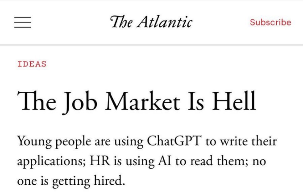 Job market AI loop