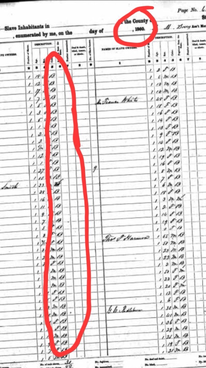 CallTyroneASAP's tweet image. Some of my enslaved ancestors are of the stock that founded this country! Slave Schedule from the 1860's. 

You people stole our land!