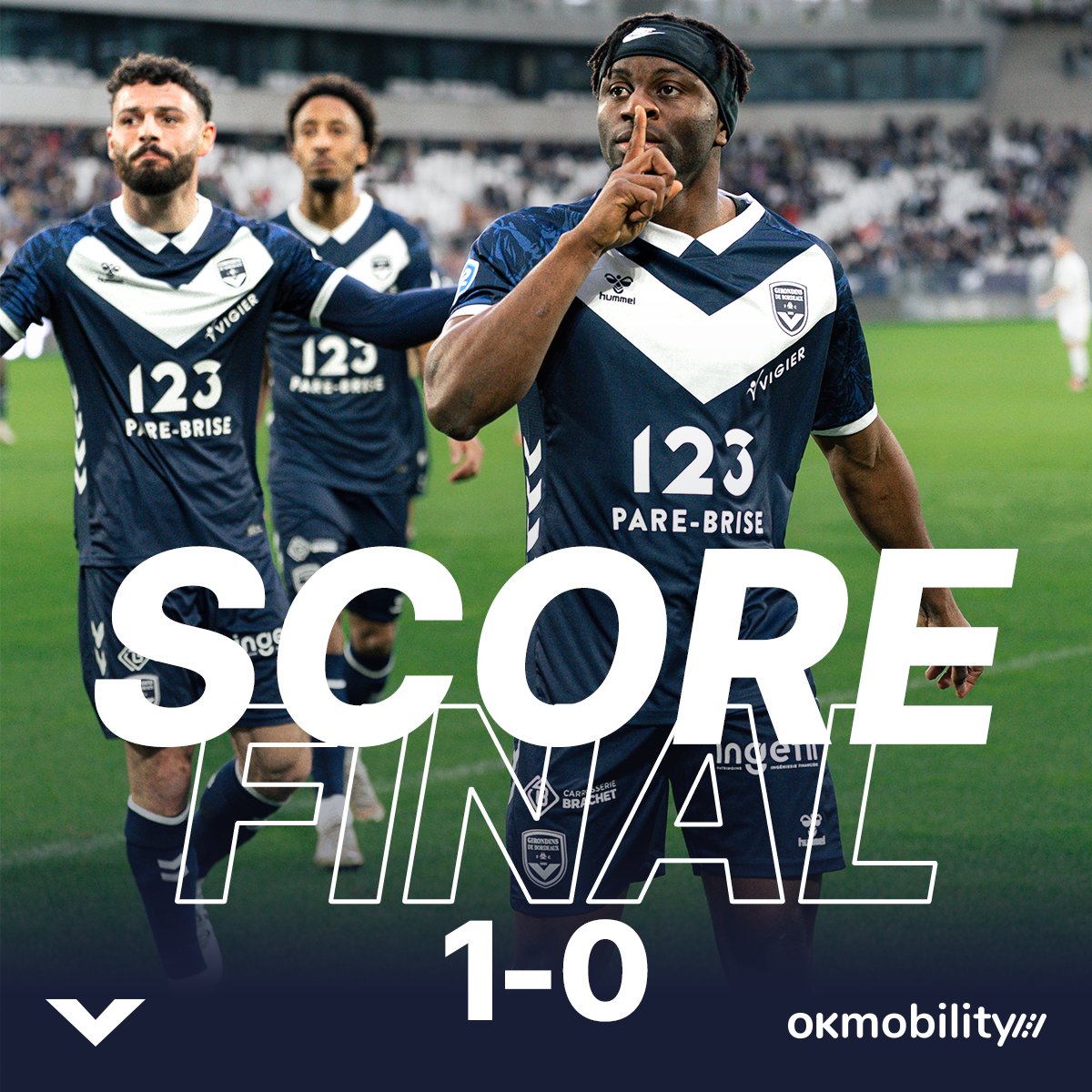 𝙑𝙄𝘾𝙏𝙊𝙄𝙍𝙀 ✌️

Nos bordelais décrochent un nouveau succès ce soir face à Saint-Malo (1-0). 10ème but de la saison toutes compétitions confondues pour Royce Openda et trois points de plus. Mission accomplie ! ✅

#FCGBUSSM