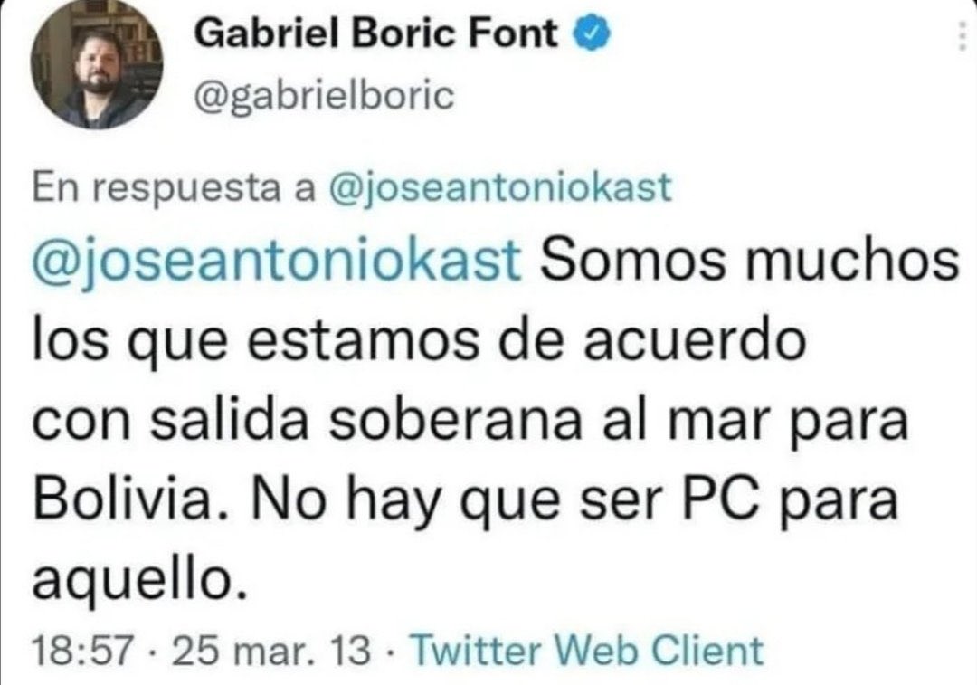 ommm5555's tweet photo. Este es el mismo Gabriel Boric q se llena el hocico hablando de defender la soberanía nacional????? 🤡🤡🤡 https://t.co/SIoOcEaDcL