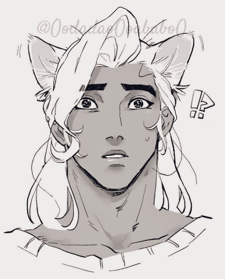 It’s Cat Day, so I dug up my old doodle of cat-ear LW ᨐᵐᵉᵒʷ