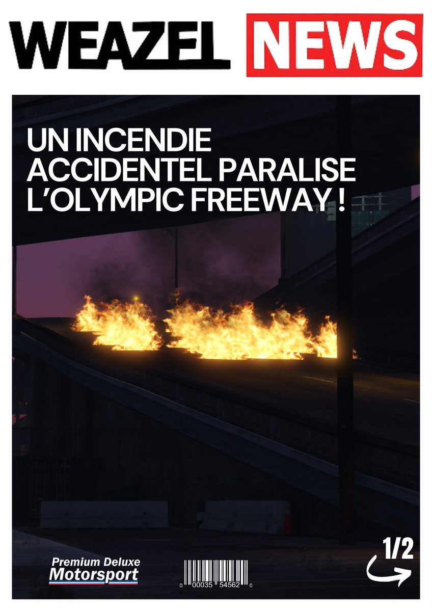 WZN_SA's tweet image. 🟥 Un incendie accidentel paralise l’olympic freeway !

#IncendieSA #LSFD #Santrans #SanFire #SAHP #LSPD #LosSantos #LaMesa #SanAndreas #WeazelNews #SADoJ #SADoJRP