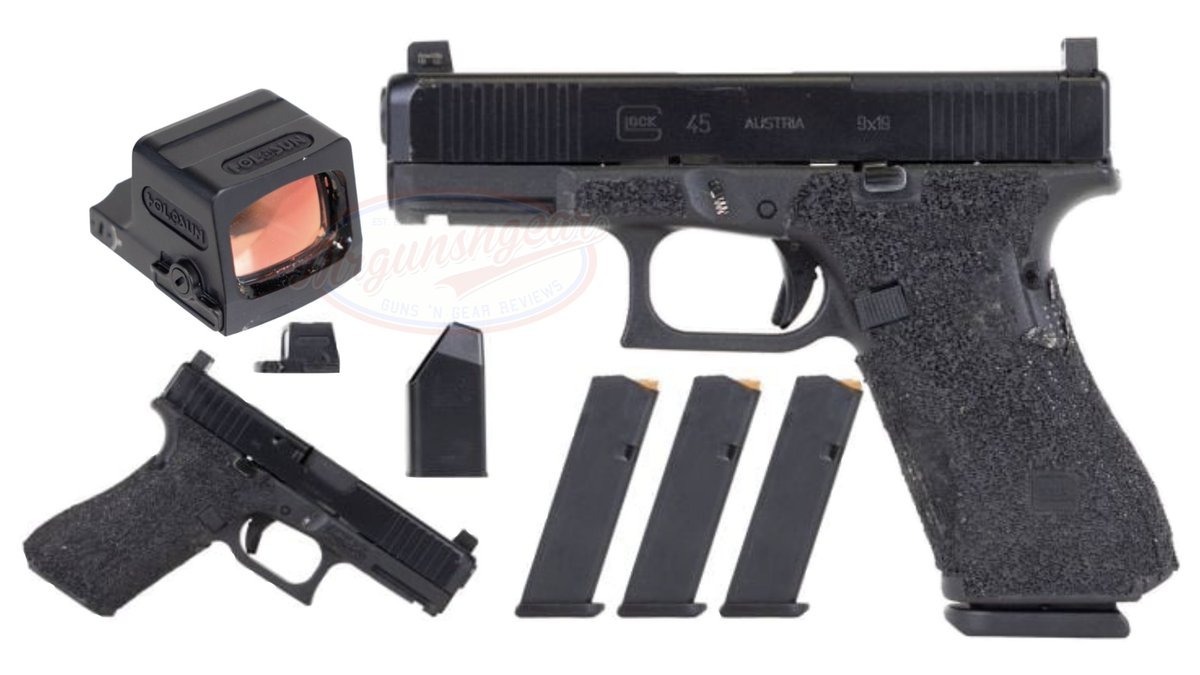 Mrgunsngear's tweet image. LE trade in Gen5 Glock 45 MOS with Holosun EPS green dot optic and optics height sights for $699 currently here: mrgunsngear.org/4bH0bMl   

Cheapest I've seen it 👊🏽🟢

#glock #holosun