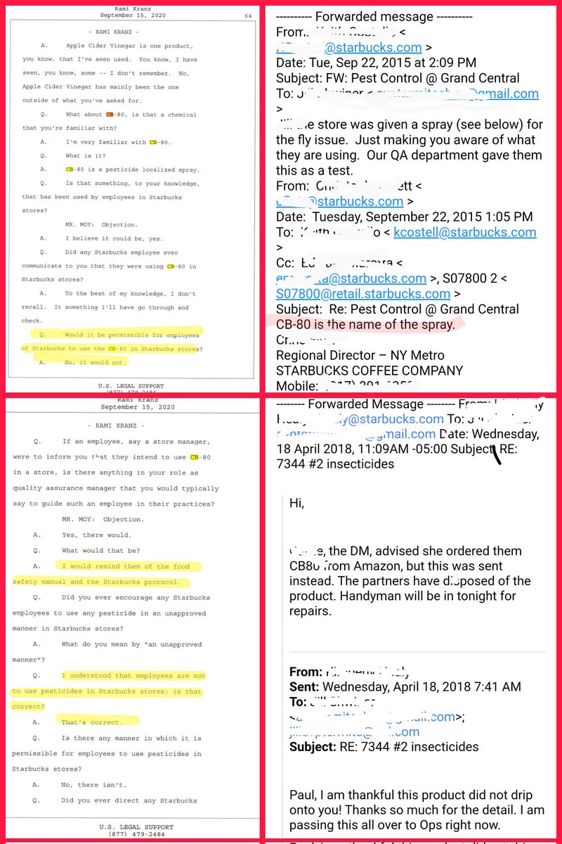 DutyProtect's tweet image. Like illegally misused pesticdes at Starbucks that admitted to knowingly illegally misusing organophosphate and pyrethrin pestices and said they would stop and haven't. This video is from 2 month ago.  @epa has known for years #FIFRA #Foia and does nothing  @epaleezeldin #SDNY