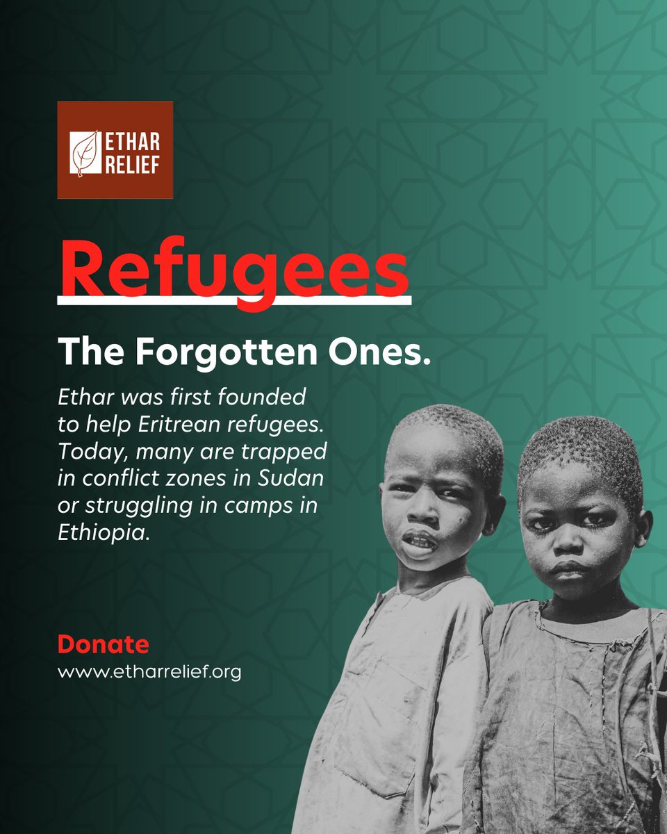 We are one of the few aid agencies with access to them. Your support reaches where cameras don't go. 

etharrelief.org

#Eritrea #refugees #Sudan #Ethiopia #ramadan2026 #ramadan #zakaat #sadaqah #islam