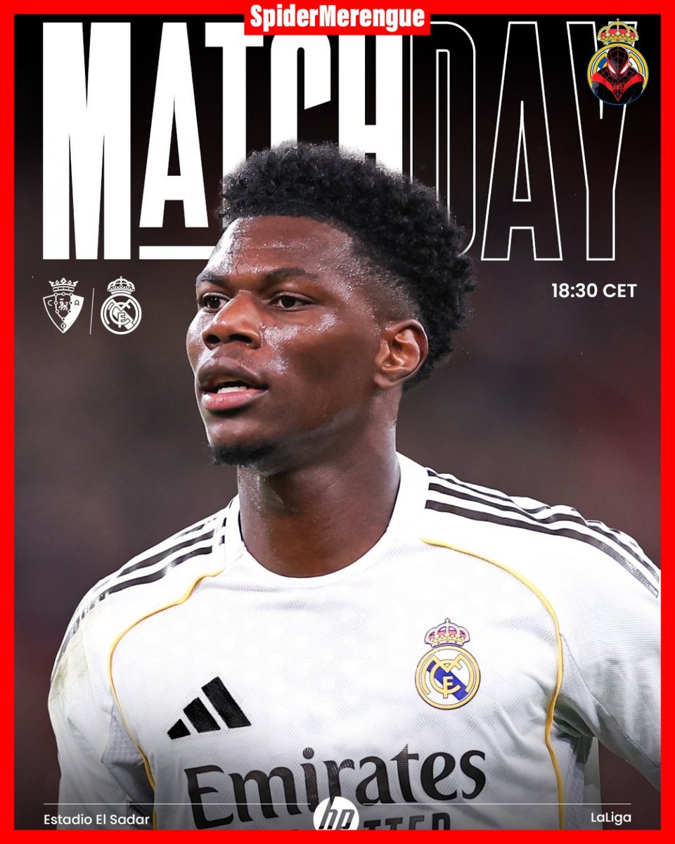 Todo listo para una nueva batalla.

⚪️ Tarde de gloria. 

¡A por los tres puntos en El Sadar! 💪⚡️

#HalaMadrid #LaLiga #RealMadrid