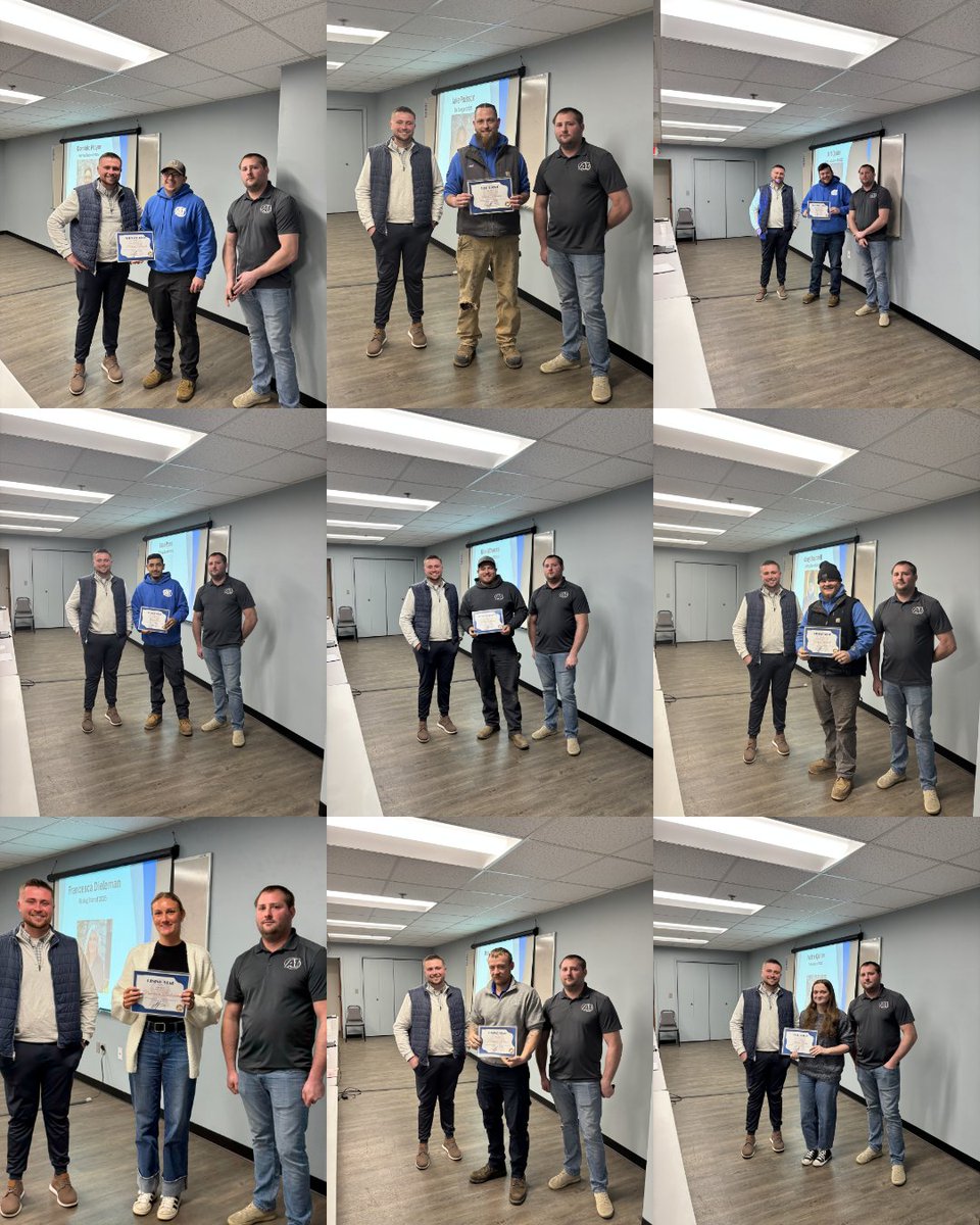 These team members were recognized at our All-Employees Meeting for consistently going above and beyond in their roles. We also want to thank our entire team for the effort, teamwork, and pride you bring to your work, your contributions do not go unnoticed. 👏