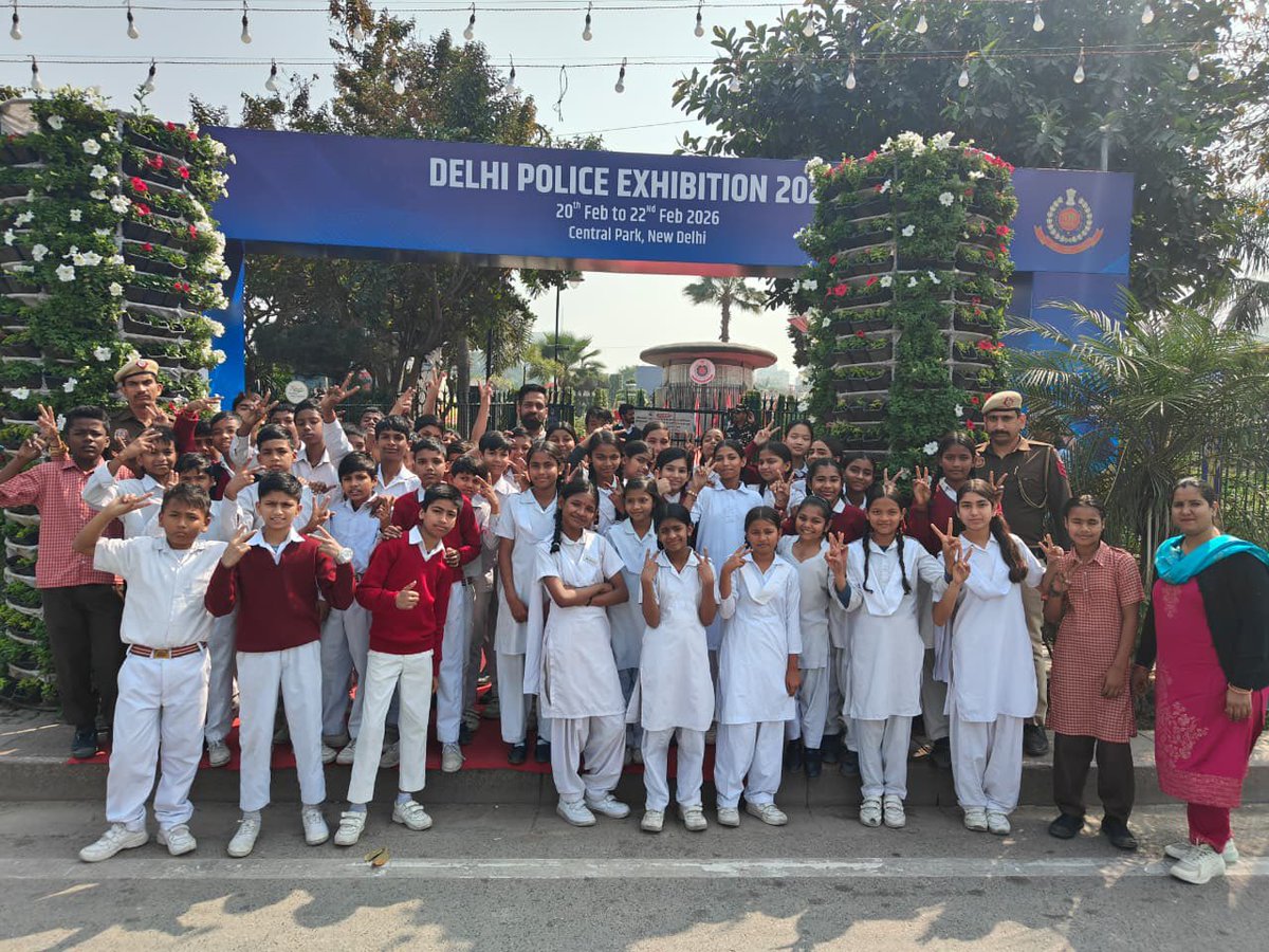 MunirkaSchool's tweet photo. Today, Our School students visited the Delhi Police Exhibition 2026, where they were introduced to various facets of modern policing, public safety initiatives, technological advancements and community engagement. Special thanks to #DelhiPolice for the wonderful opportunity. https://t.co/BrIm1X7tDy