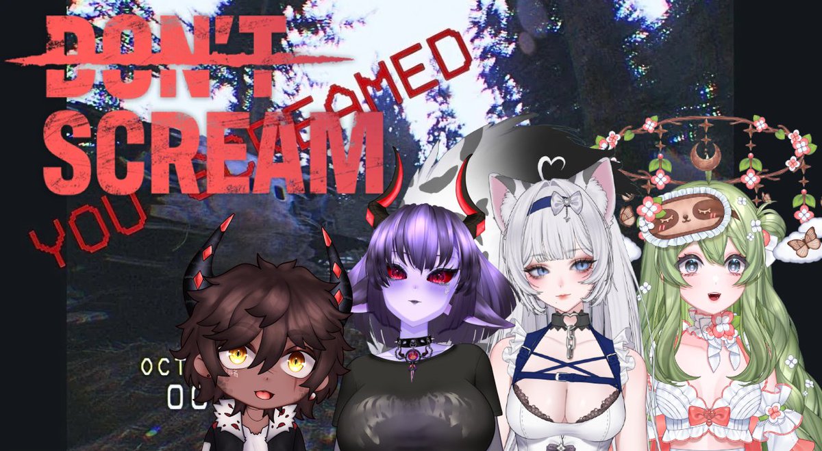Which vTuber do you think is going to kill the group the most? Come by and see how "calm" we can be around some spooky creatures in Don't Scream Together ! 

With <a href="/renzorexxvt/">RENZO || YEEHAW REX VTUBER 🤠🦖</a> <a href="/minatiaXIV/">minatiaXIV •🌙 🐉</a> &amp; <a href="/sleepytsuu/">tsuu 💤 sleepy vtuber</a>