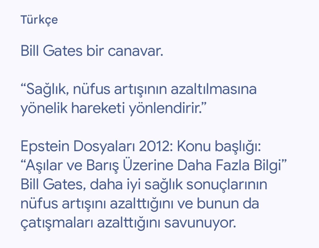 Aşı kamuflajı ile nüfus azaltılma projesinin mimarlarından olan Bill Gates ile DSÖ çetesinin, Türkiye'deki bağlantıları da araştırılsın..!! 

<a href="/istanbuldadeva/">DEVA Partisi İstanbul</a> 
<a href="/elifesendeva/">Elif Esen</a> 
<a href="/abakingurlek/">Akın Gürlek</a> 
<a href="/TC_icisleri/">T.C. İçişleri Bakanlığı</a> 
<a href="/oktay_saral/">Oktay SARAL</a>
<a href="/iletisim/">T.C. İletişim Başkanlığı</a> 
<a href="/istanbulCBS/">İstanbul Cumhuriyet Başsavcılığı</a>

⬇️⬇️⬇️