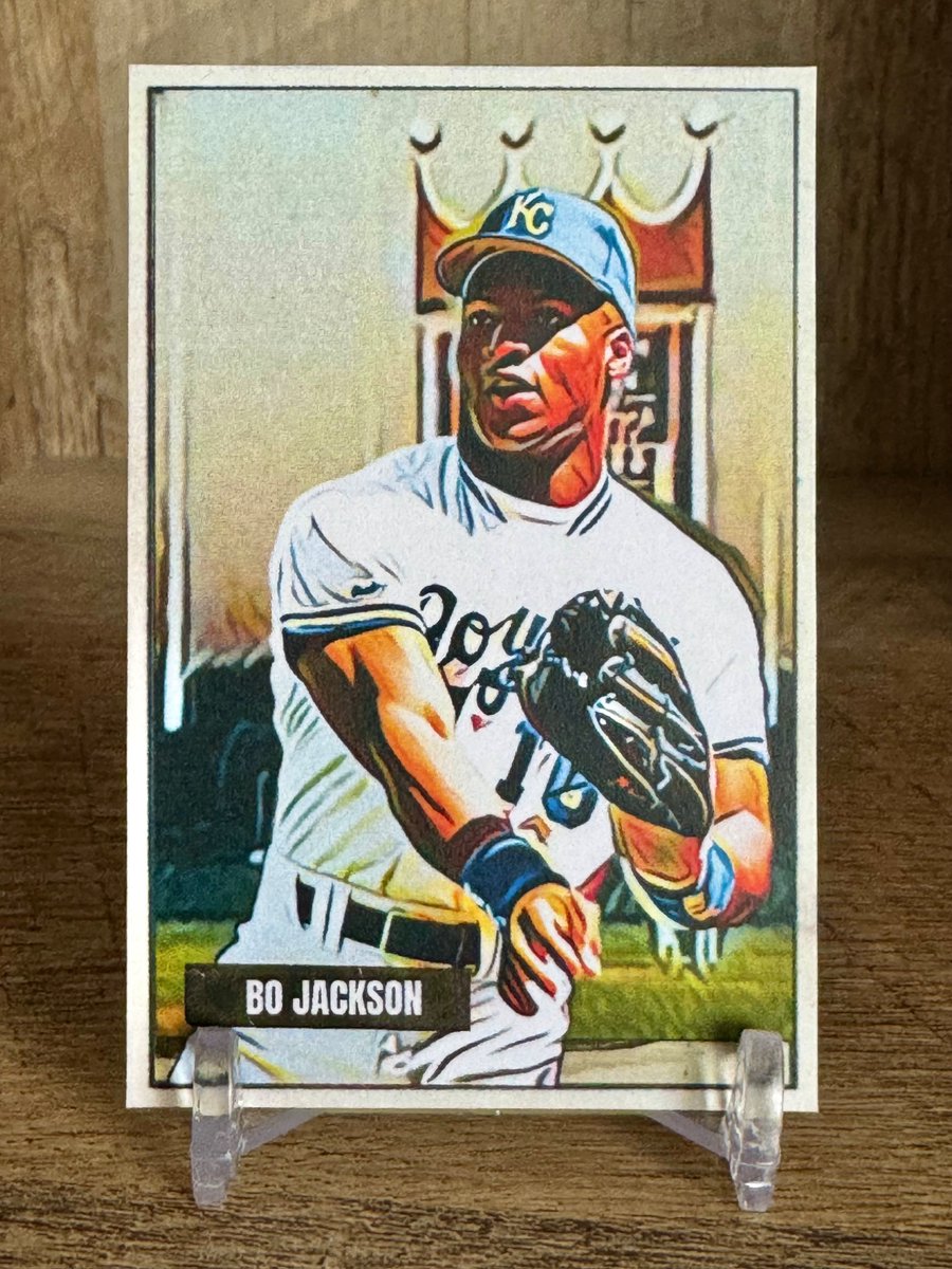 Out_o_wack_chef's tweet photo. The newest Bo in my collection and it’s 🔥🔥Bo knows ’51 Topps 

@CardsCigarbox https://t.co/n8nGcqbRvu