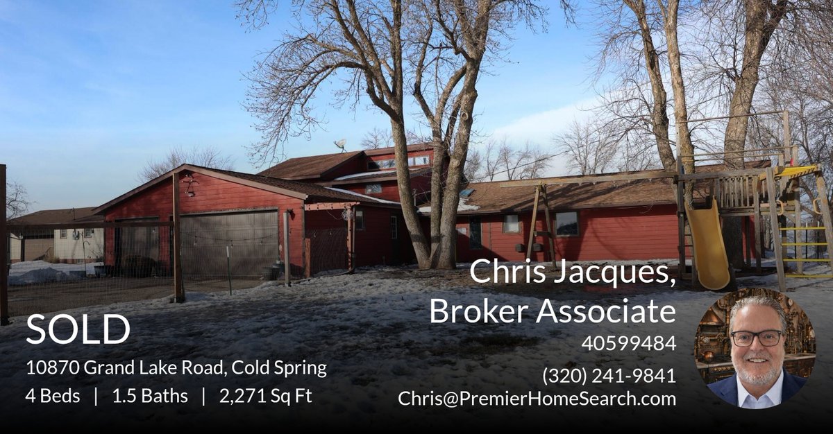 ChrisJacques65's tweet photo. If you're considering selling your home, we should talk! Take a look at this recently sold listing in Cold Spring! Give me a call at (320) 241-9841 if you're ready to talk.

#chrisjacques #premierhomesearch #realestateminnesota... https://t.co/pmLqgQ4Gs8 https://t.co/Dth8ULuZVn