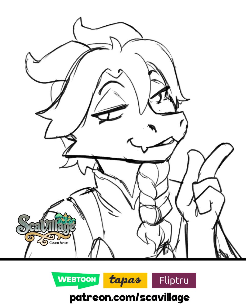 Gleison_Art's tweet photo. ✍️Sketch of the comic panel, ScaVillage.
Read it on Webtoon, Tapas, and Fliptru.
https://t.co/VIWPoEheZR
😁I have 16 followers on Webtoon! Thank you!✨

https://t.co/at0MpAfTAx
☺️Be one of my first supporters!
Your help is very important. https://t.co/YN6A7ZwQlm