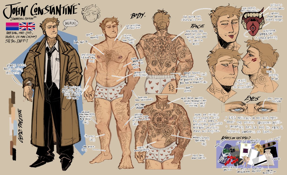 on tblr we all post our unique interpretations and designs of john, so i thought i'd share it here too :)