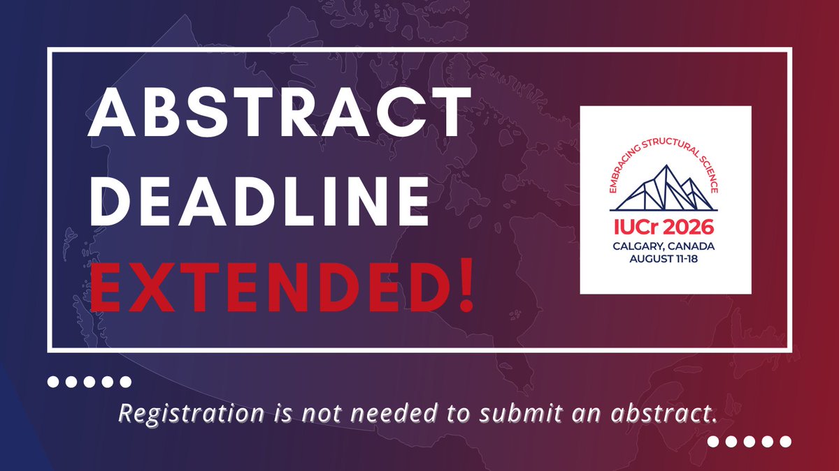 IUCr2026 tweet media