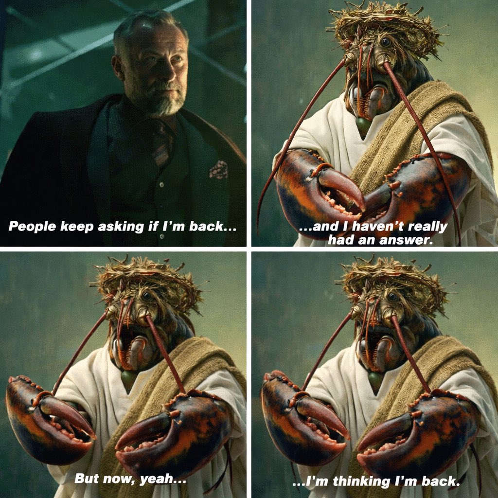 Church Of The Leviathan Lobster God tweet media