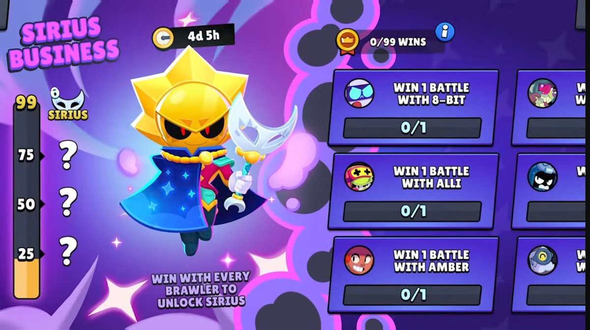 Esto debe de ser de las mejores cosas de toda la Brawl talk

Vamos a poder conseguir a Sirius, un brawler ULTRALEGENDARIO, completamente GRATIS tan solo jugando y ganando una partida con cada brawler

Jamas pensé que regalarían un brawlers de esa calidad, no aún por lo menos