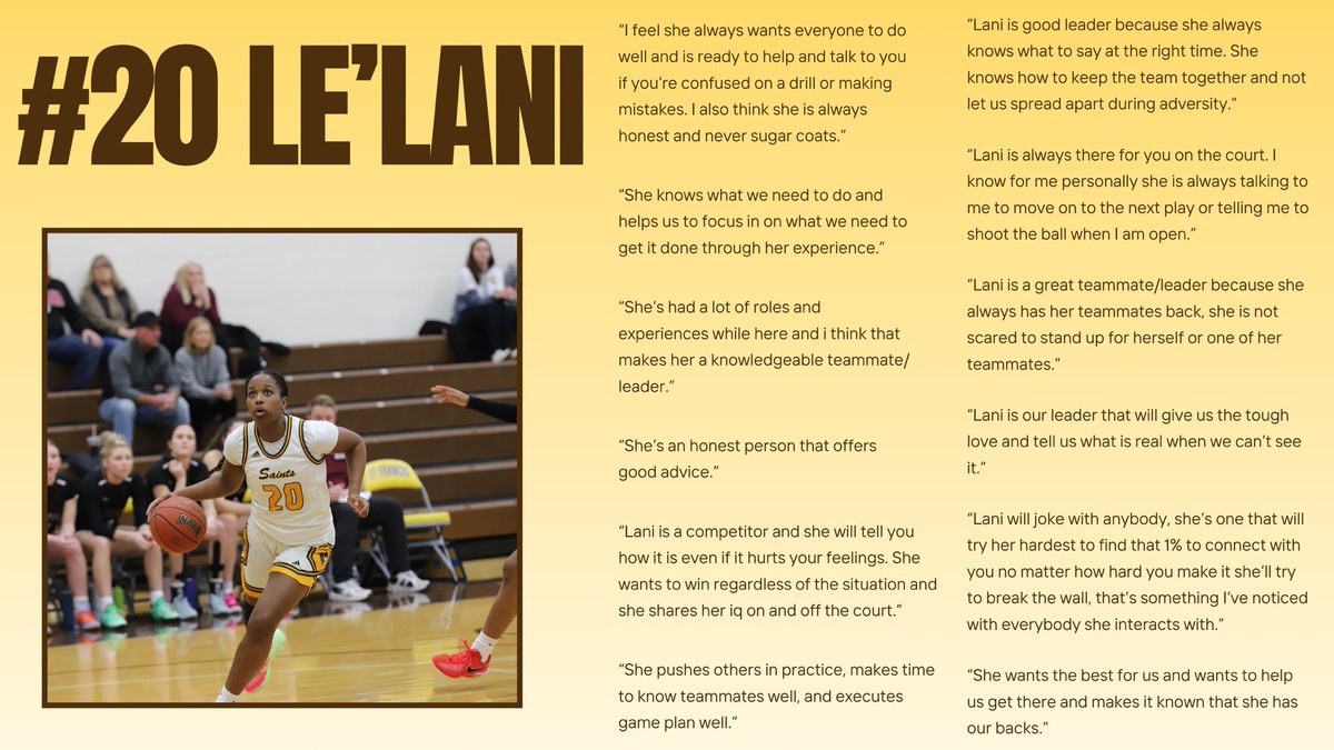 Happy Senior Night to our wonderful seniors! Here’s what their teammates had to say about them 💛🤎