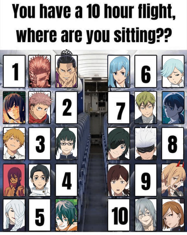 Where are you sitting? 

#TojiFushiguro #makizenin #GojoSatoru #GetoSuguru #chainsawman