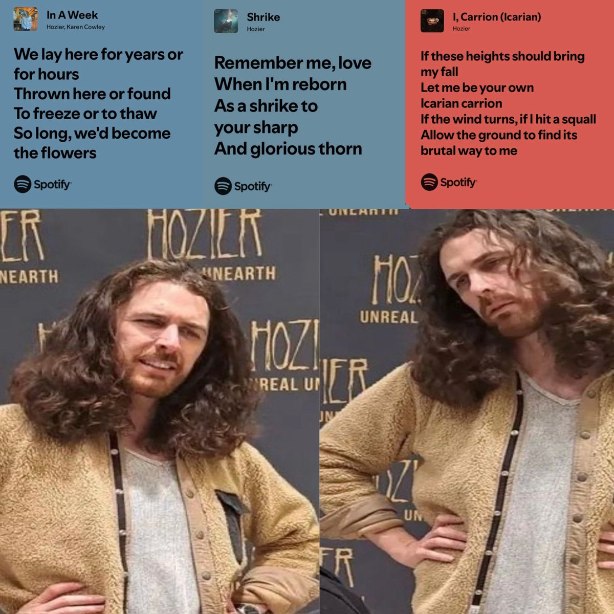 remember when hozier invented character consistency and kept convincing you that the most romantic thing you could do is just dying