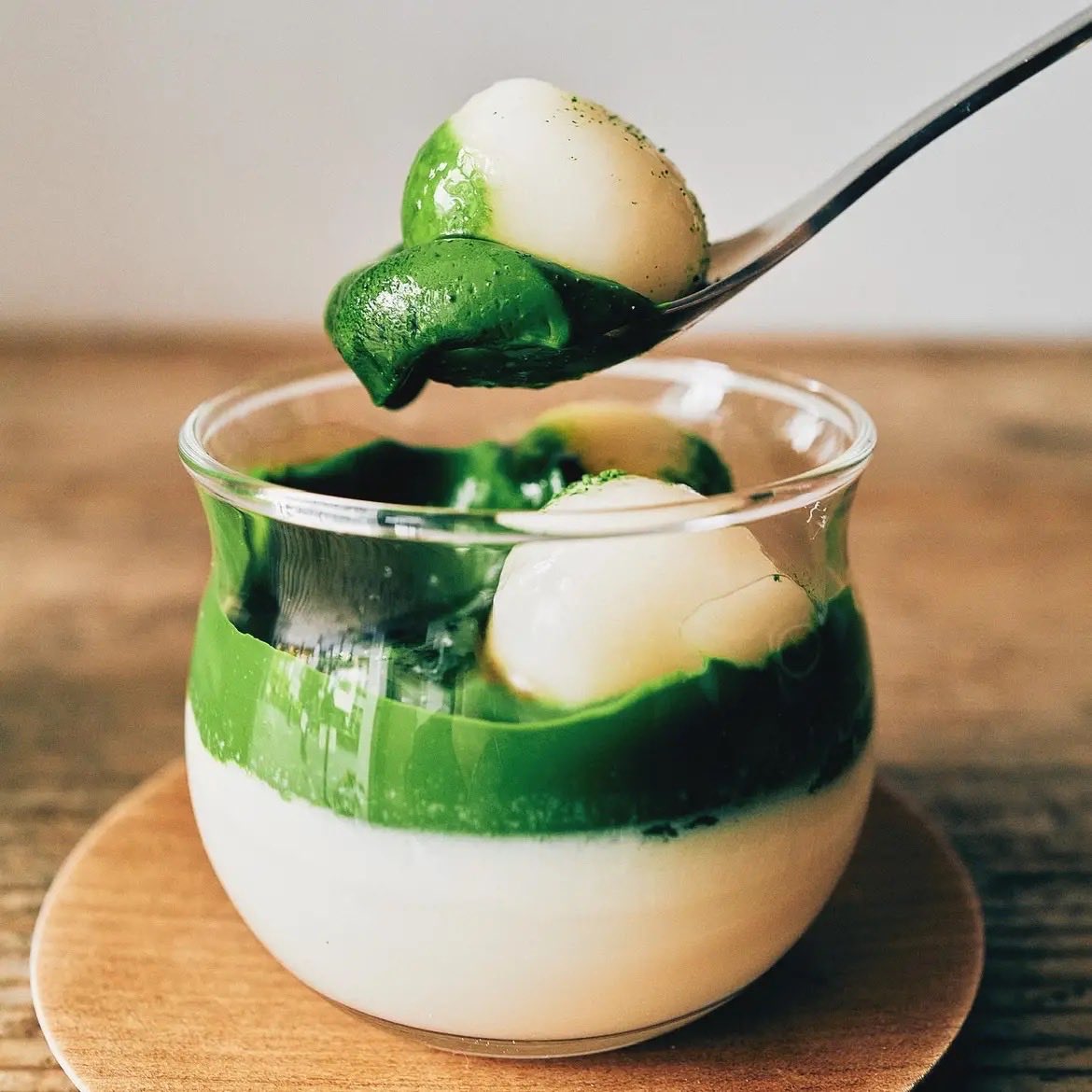 UnlockAML's tweet image. Matcha mochi pudding
From Kobe #Japan