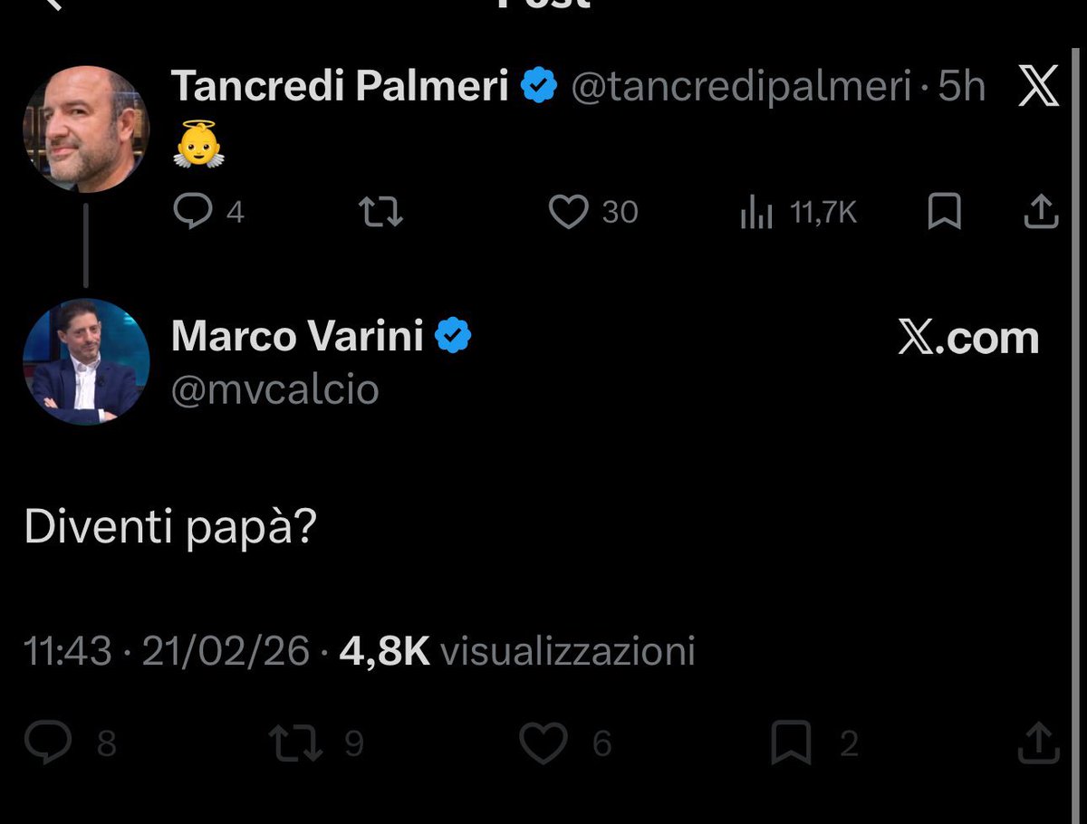 Tu quando ti scusi con la famiglia del piccolo e con <a href="/tancredipalmeri/">Tancredi Palmeri</a> ? 
<a href="/mvcalcio/">Marco Varini</a>