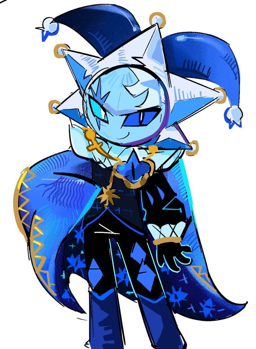 蓝色角色塑造中………