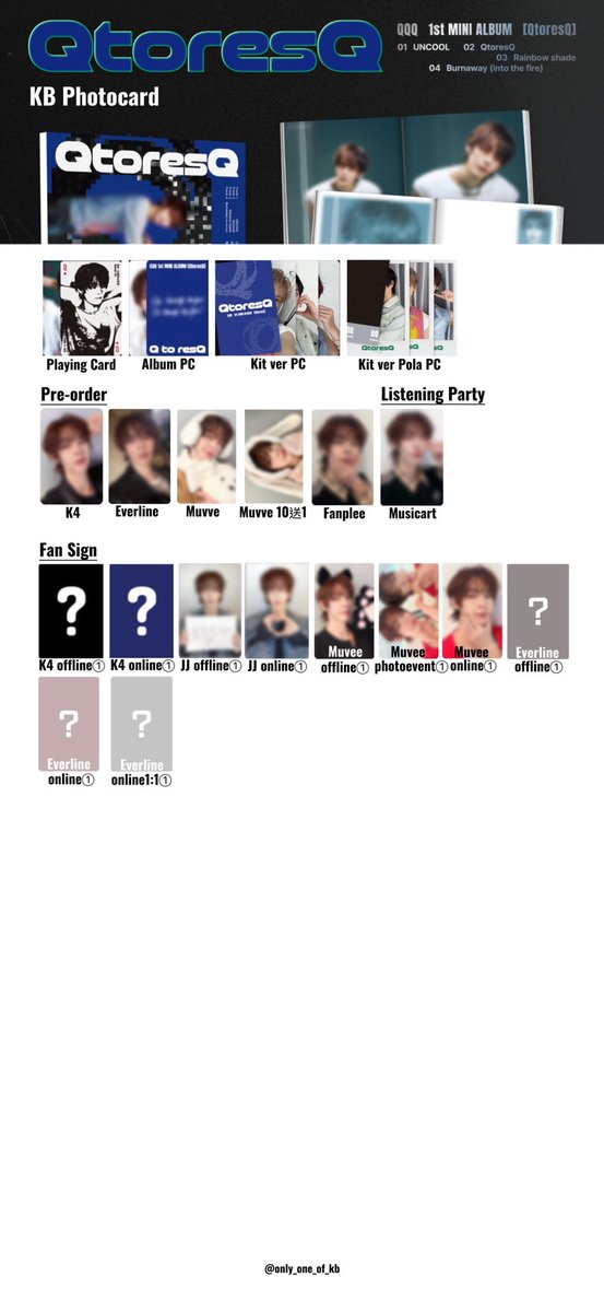 QQQ 1st Mini Album <QtoresQ>
KB Photocard Template
(更新: 2026-2-22)

#QQQ #QtoresQ
#KB #규빈
#OnlyOneOf #온리원오브