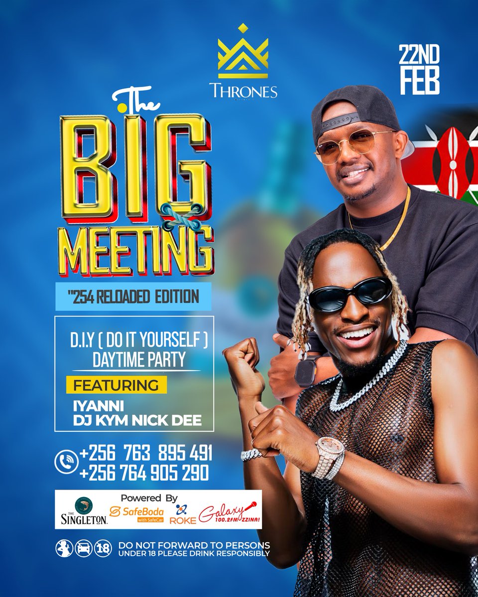 Kamali_21's tweet image. Tomorrow we kick off the Sunday vibes from 11:30 AM with The Big Meeting – #DoItYourself Edition.
Come learn the art of making your own cocktails while blasting

We’ll be joined by Iyani (Kenya) and DJ Nickdee at Thrones, Bugolobi.
Free entrance, reservations recommended.