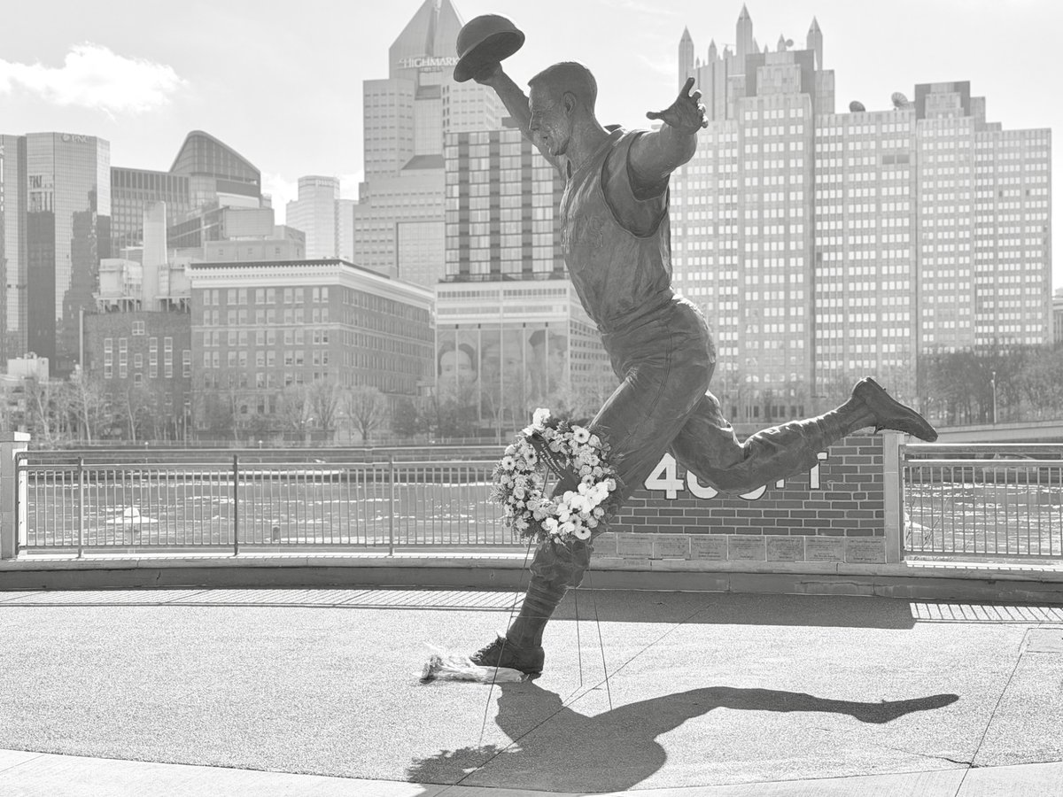 Mazeroski Way on Pittsburgh’s North Shore this morning.