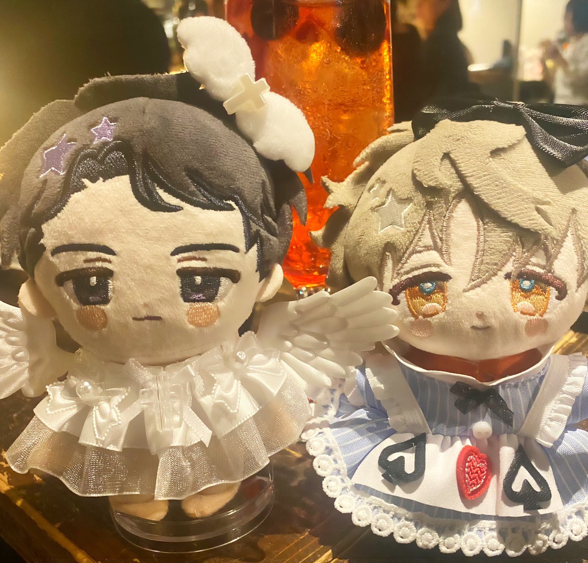 #ブレマイ_ぬい
#SPINNIESスナップ

た天使なりくさん˙˚ʚ✞ɞ˚˙
                ＆
不思議の国のアケス🂱🂢🃓🃄