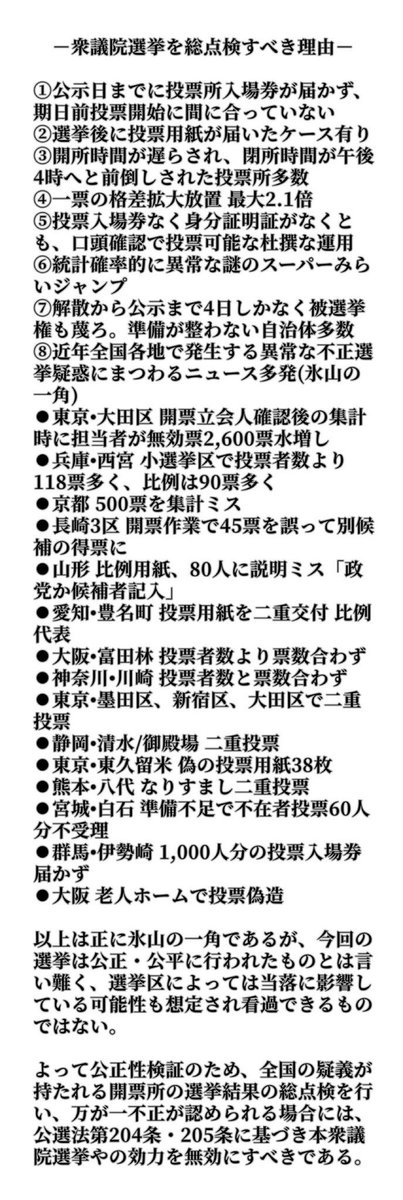 shellkimura's tweet image. RT @kharaguchi: 選挙は、民主主義の基盤となるもの。
