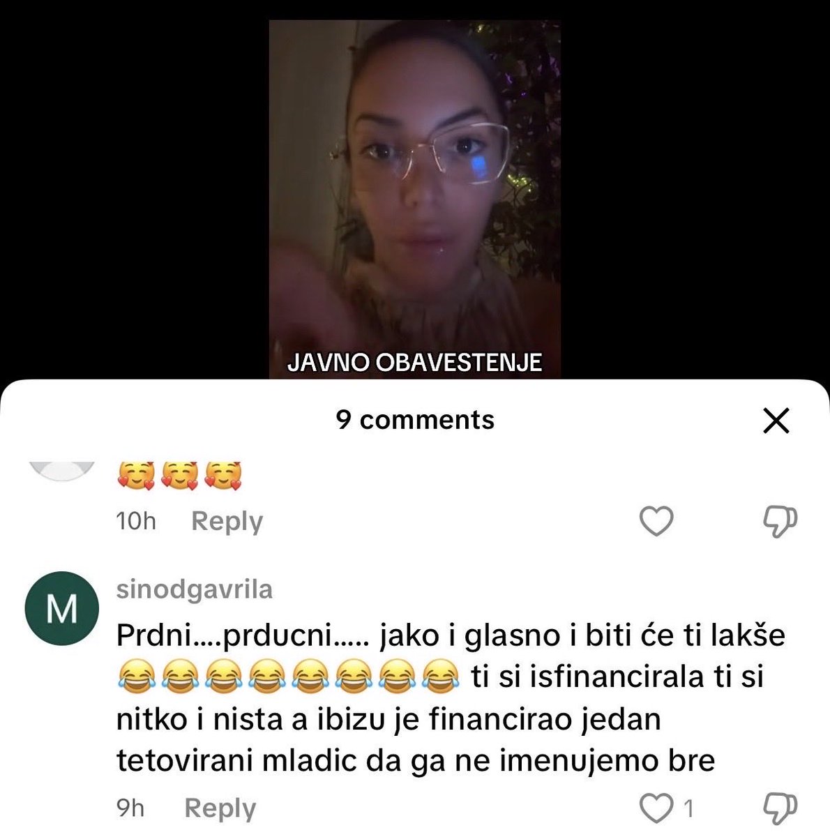 spettrkurva's tweet photo. Najveca pobeda je bila kada je sara petrovic sama sebi napravila fejk profil🤣 javno obavestenje hahahahaa ko god je napisao ovaj komentar VOLIM TE https://t.co/XKs6j8QuOd