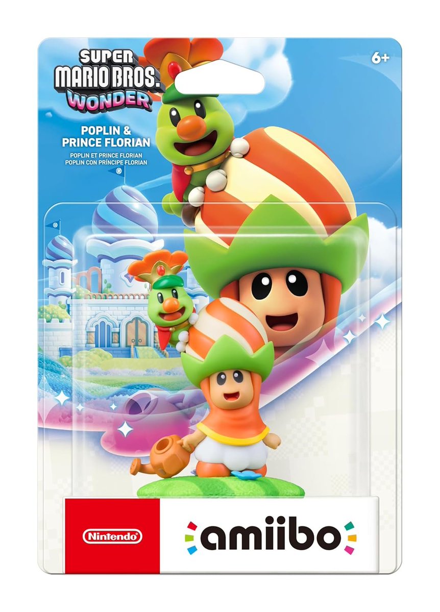 Super Mario Bros. Wonder amiibo are $24.99 each at Amazon. Sold