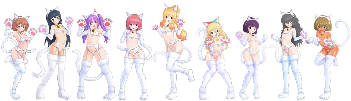 #アリスギア
去年からちまちま描いてたネココス、ボチボチ明瑠ちゃんを描きたすかな(ﾟ∀ﾟ)