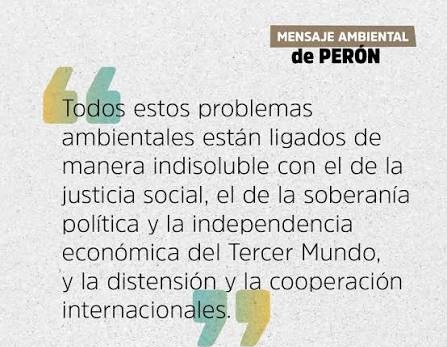 Hoy se cumplen 54 años de la carta ambiental de Juan D Perón.
"Mensaje Ambiental a los Pueblos y Gobiernos del Mundo" 

¿Qué harán los Senadores y Diputados peronistas con el proyecto de modificación de la Ley de Glaciares que impulsa Milei? 

link materiales.untrefvirtual.edu.ar/documentos_ext…