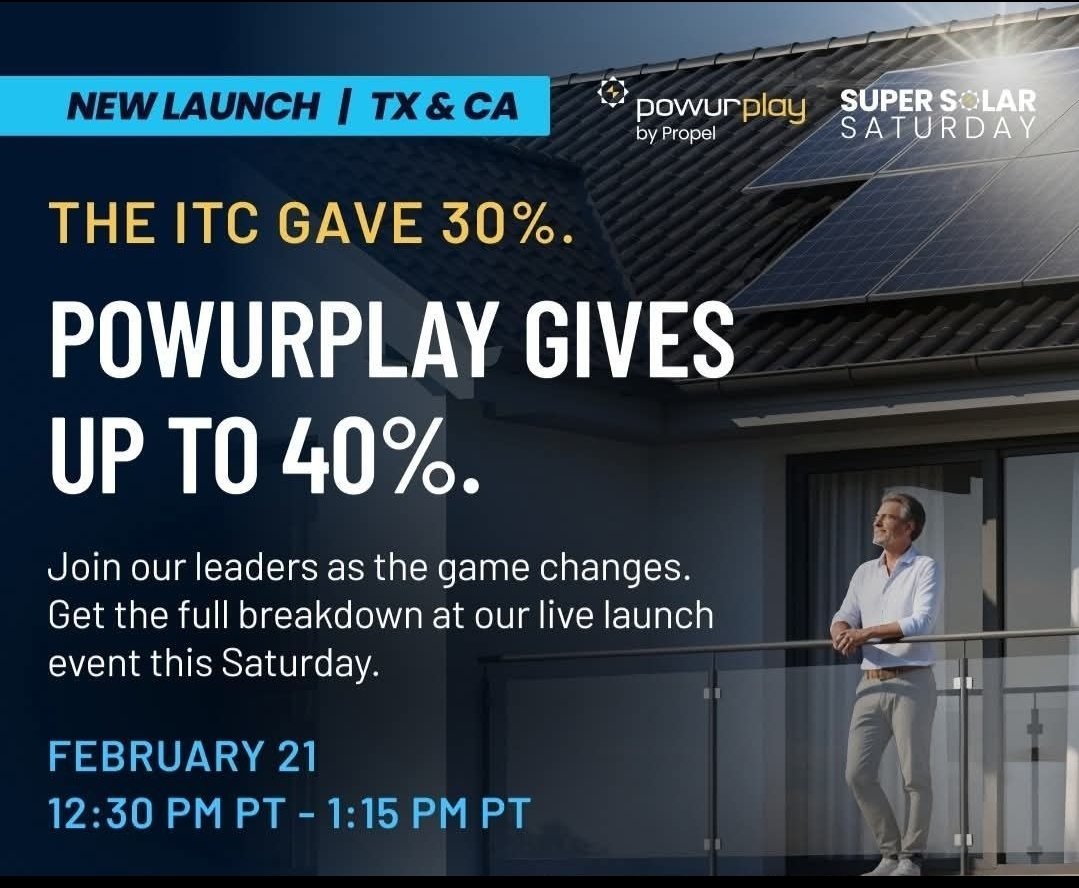 SolarSavingsHub's tweet photo. You're invited to join our leaders live today [10AM Pacific/1PM Eastern]: 

Super Solar Saturday!

DM me now for direct zoom link!

#Solar #Texas #California #homeowners #SalesJobs https://t.co/imjXywMTZm