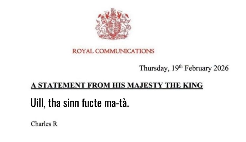 Gaelic meme du jour:
"Well, we're fucked then."