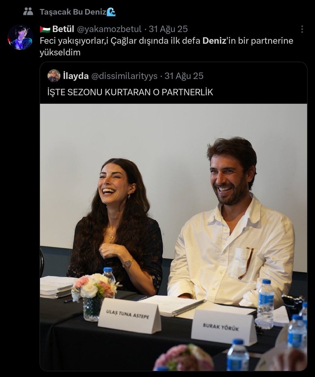 Kitlenin %80'ni bu şekil Deniz ve Ulaş için izledi
Şahsen ben onlar sebebiyle başlayıp, İsFad sayesinde de aşırı yükselip devam ettim 
(Denom çok başka ama😍😍) 
#EsDil #İsFad