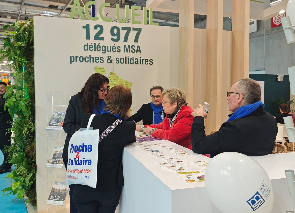 msa_actu's tweet photo. #SIA2026 | La première journée du
@SalonAgri se termine. Toute l'équipe de la #MSA vous donne rendez-vous demain à partir de 9h.
Merci aux équipes des #Esat de nous avoir partagés leurs productions tout au long de cette journée. #Solidel 📍Hall5.1 stand D014 https://t.co/lH0ApP23qc
