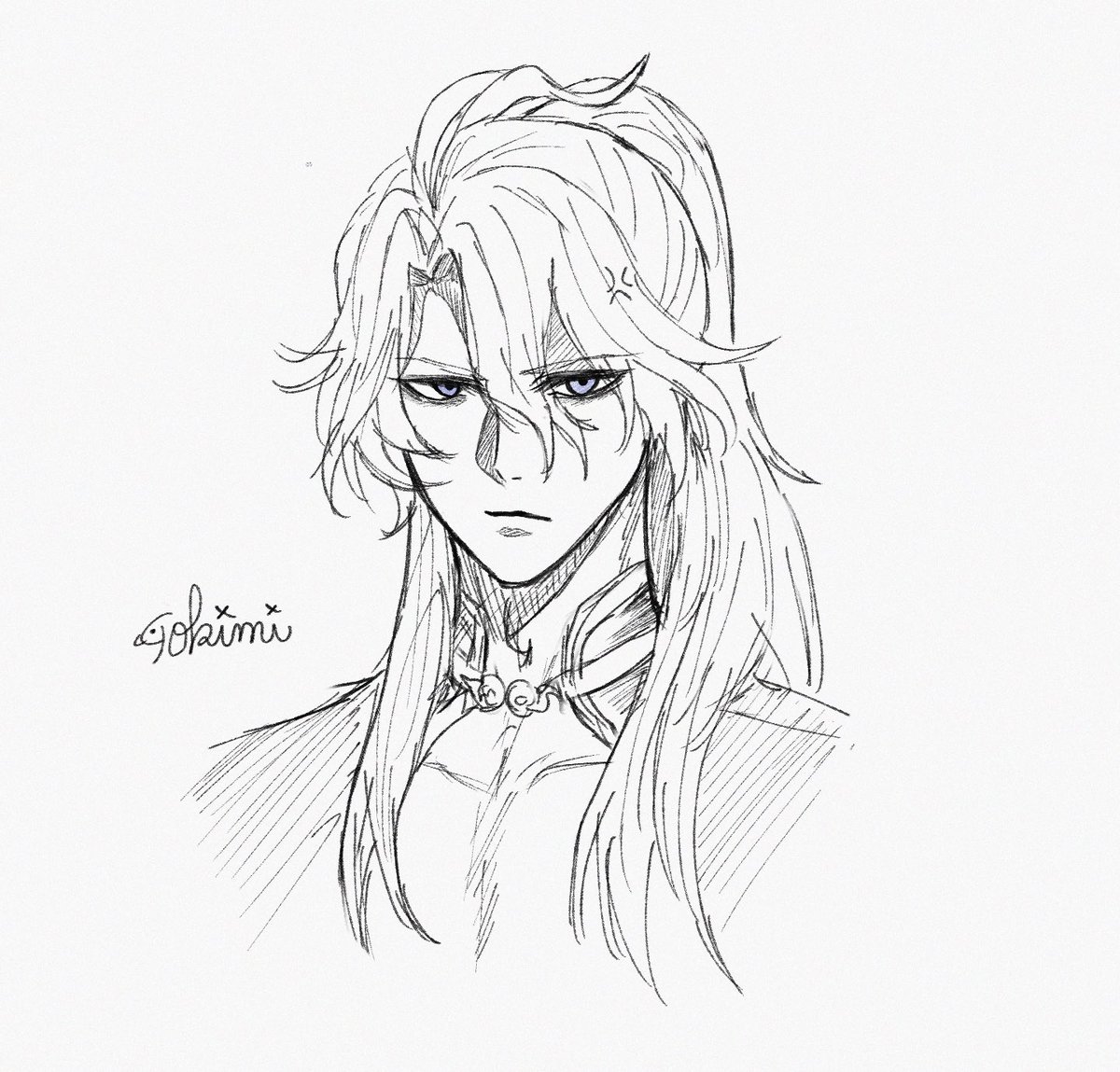 これは書き手の癖でロングにされた挙句ポニテにされたポセ