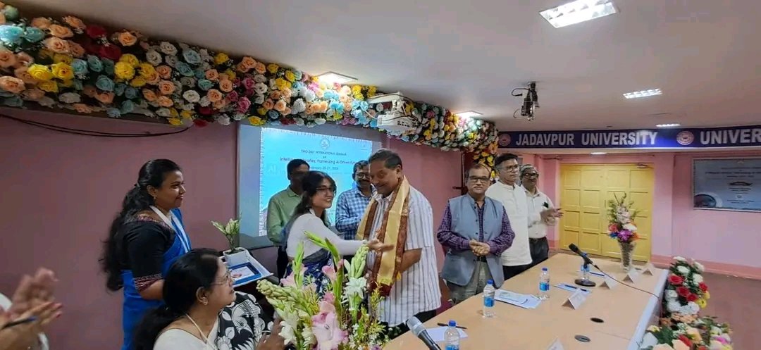UBriefing's tweet photo. Day1: Few glimpses of Two- Day International Seminar "Intelligent Libraries: Harnessing AI Driven Future" organized by Universal Briefing in collaboration with Muralidhar Girls' College, Kolkata on 20th &amp; 21st Feb., 2026. https://t.co/h2b2EoGHyE