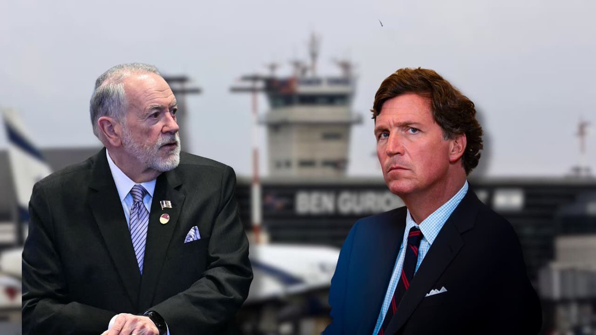 DosRunas's tweet image. 🚨 MOMENTO QUE DESNUDÓ EL ABSURDO DEL IMPERIO: Tucker Carlson confronta al embajador estadounidense en Israel, Mike Huckabee, en una entrevista que ya es legendaria (filmada en el aeropuerto Ben Gurion, febrero 2026).
Tucker, con precisión quirúrgica:
“La familia de Netanyahu