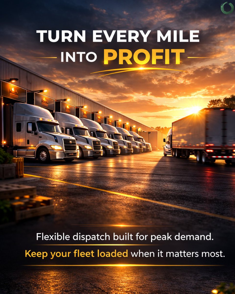 AsterismFreight's tweet image. Every mile should generate profit, not pressure 🚛

Peak demand rewards prepared carriers. Smart dispatch reduces empty miles, strengthens rates, and protects cash flow 📈

Keep your fleet loaded when it matters most.

#TruckingGrowth #AsterismServices #FleetPerformance