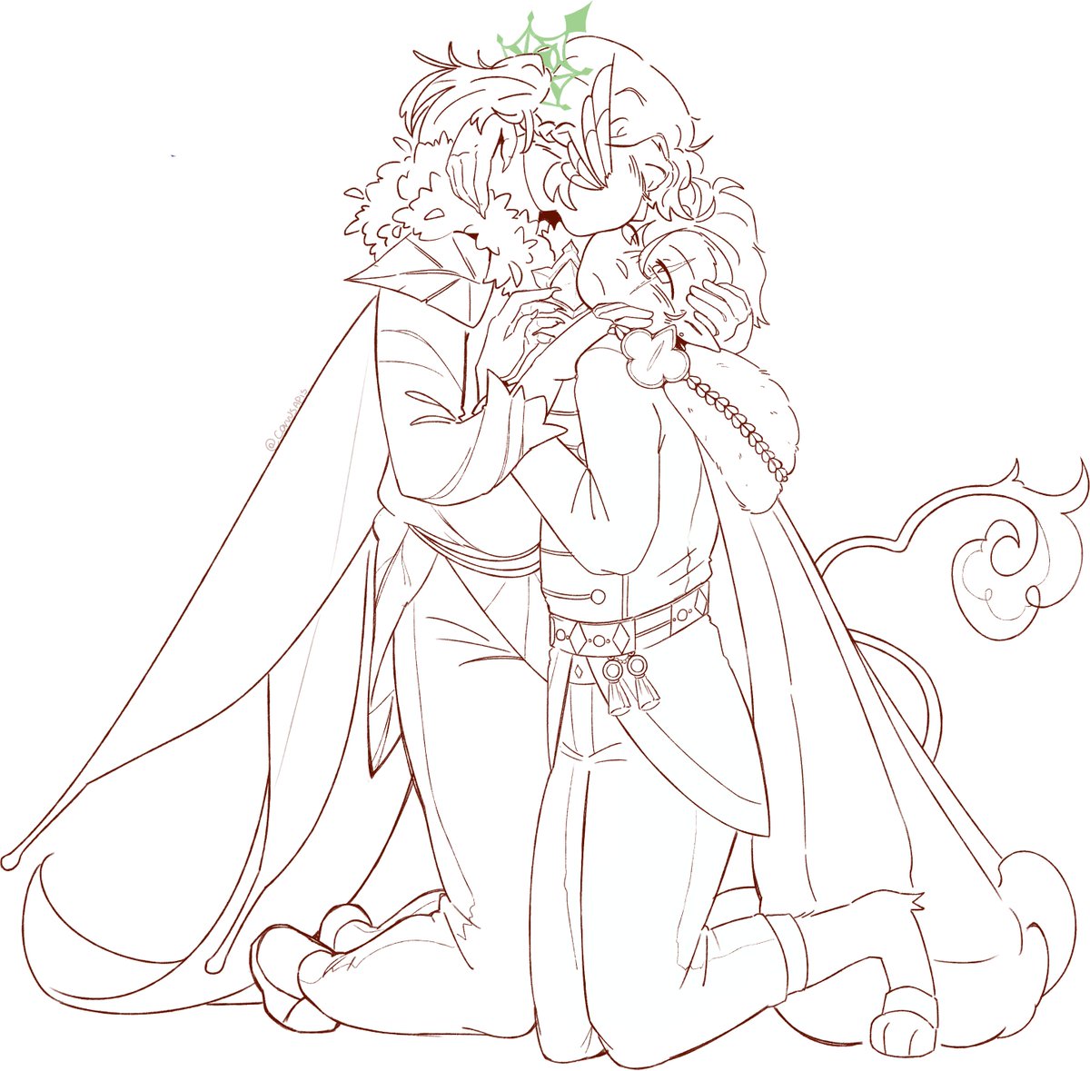 here's some viriking from back when everyone was drawing them except i've been fighting for my life against the colors but i like the lines a lot #shadowvanilla #crk