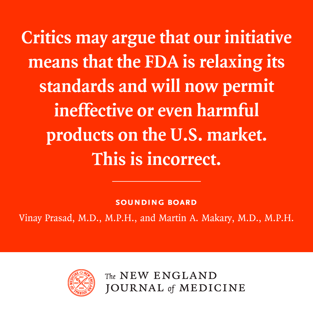 This Sounding Board announces a new <a href="/US_FDA/">U.S. FDA</a> policy that the default requirement for FDA approvals will be one robust pivotal trial plus confirmatory evidence, rather than two trials. Learn more: nej.md/4tT2rqv