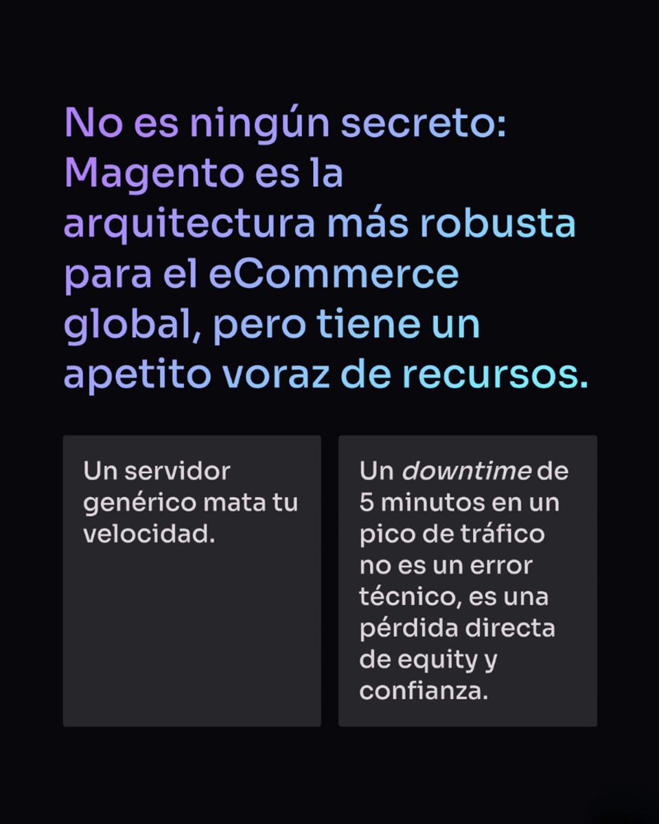 oh_digitalx's tweet photo. Si tu Magento 2 corre en un hosting genérico, no tienes un eCommerce, tienes un cuello de botella con fugas de capital. 💸
Escríbenos y evaluemos la arquitectura de tu Magento. Let’s optimize your engine. 🛠️

#magento2 #hostingMagento #ohcloud https://t.co/EZgnaV7E41