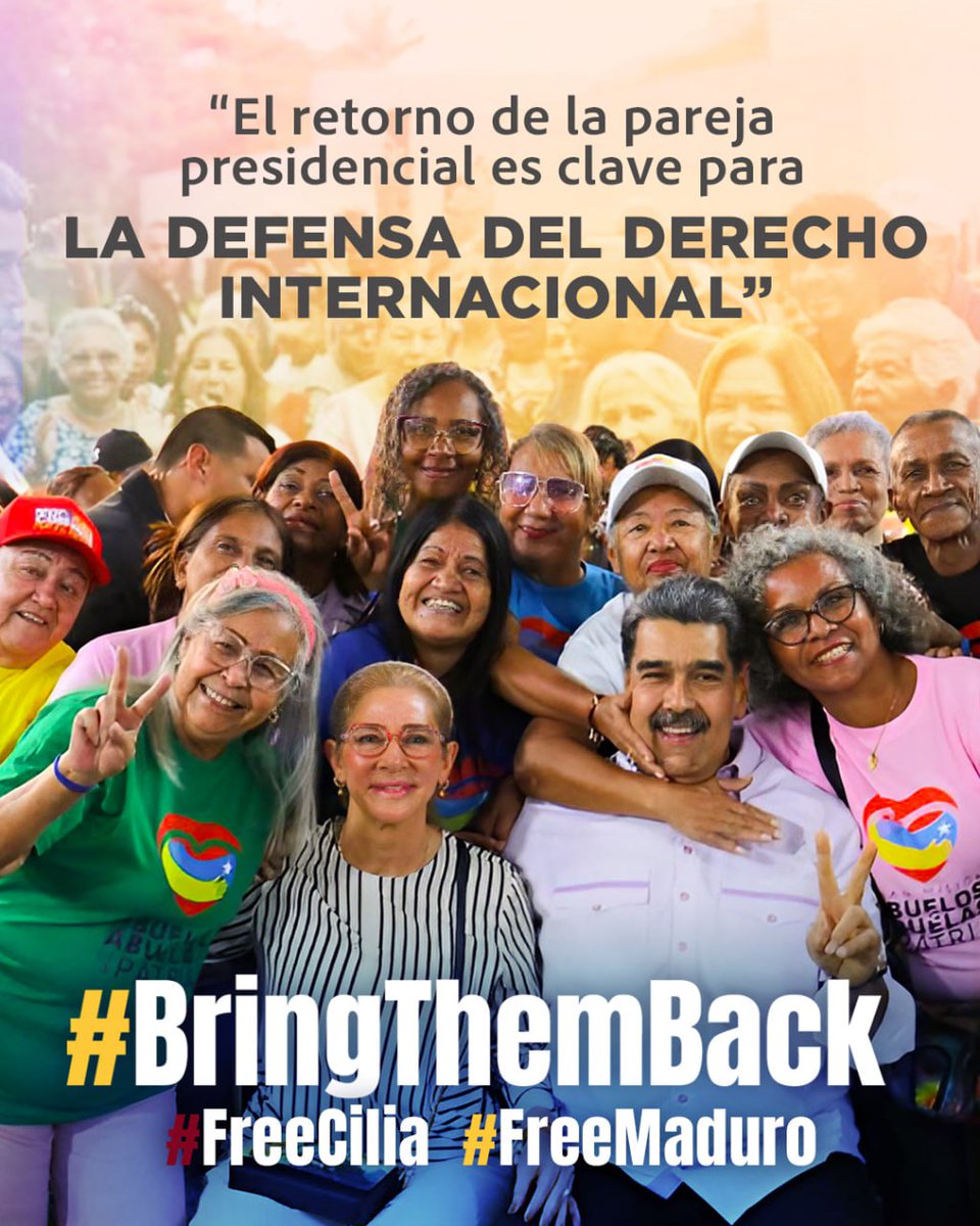 MisinRobinsonP2's tweet photo. ¡Exigimos su liberación inmediata!

#FreeMaduro
#FreeCilia
#BringThemBack https://t.co/DwaBVBjziq